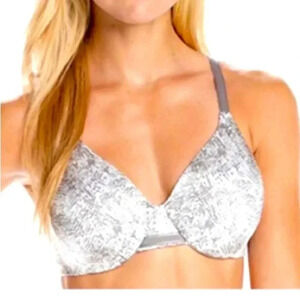 BALI BRA SILVER AND WHITR UNDERWIRE CONCEALING SMOOTHING PLUS SIZE 42DD